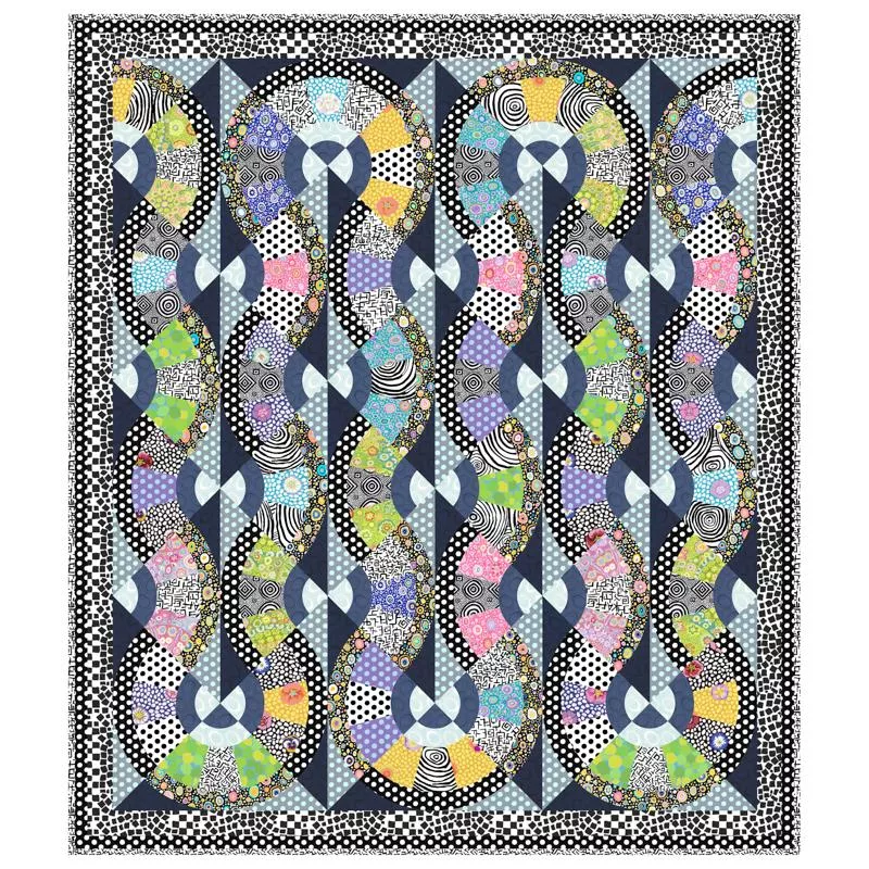 PRE-ORDER Contrast Fanfare Quilt Kit by Kaffe Fassett - September 2026