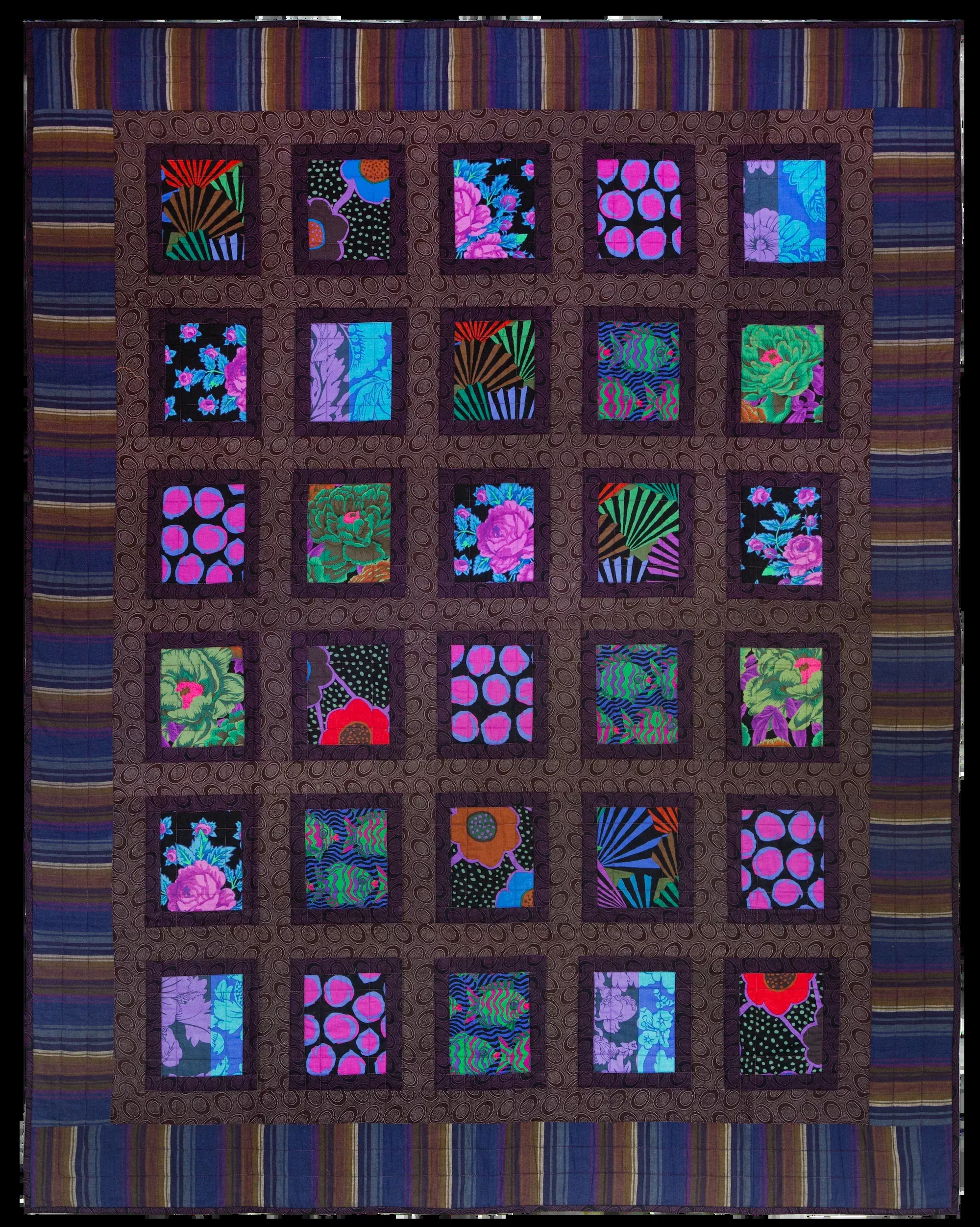 PRE-ORDER Dark Chocolate Quilt – Fabric Pack -57" X 72" - Kaffe Fassett Collective - Quilts at an English Manor House