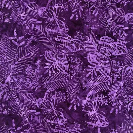 Purple Tropical ButterfliesBrightside B2706-PURPLE