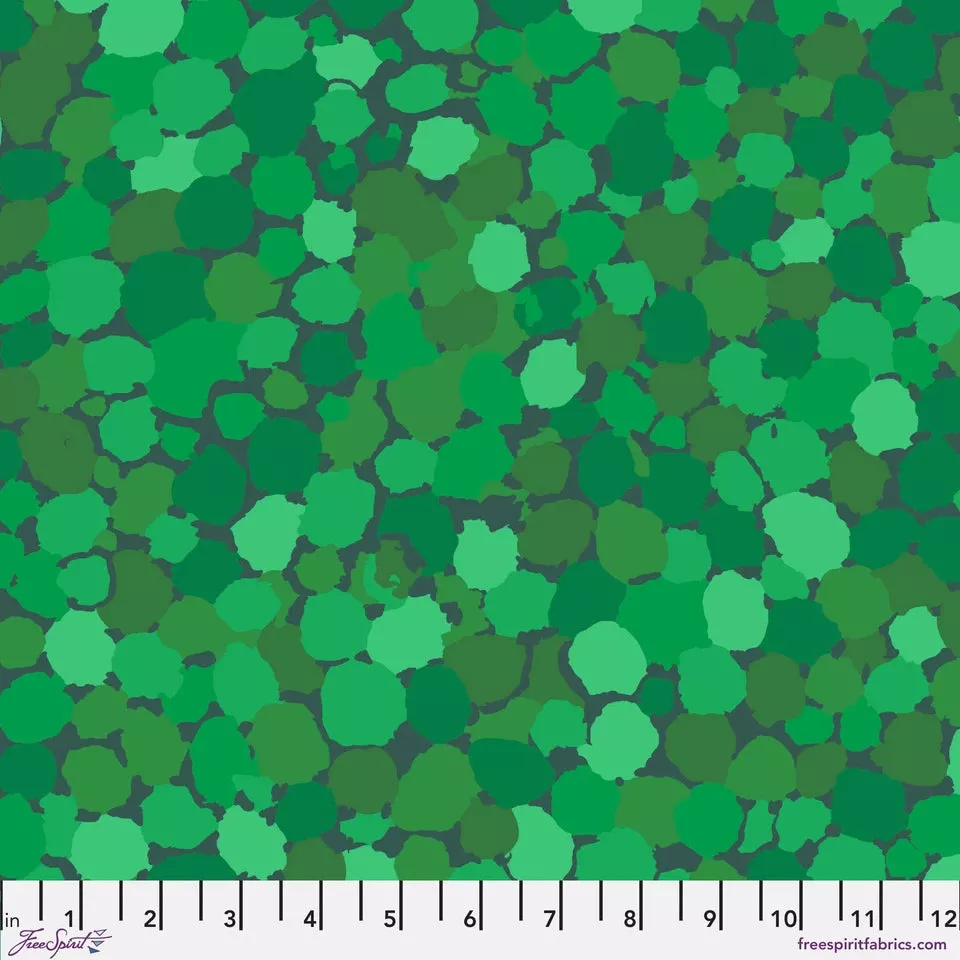 Reflections GREEN By Brandon Mably for Kaffe Fassett Collective FABRIC