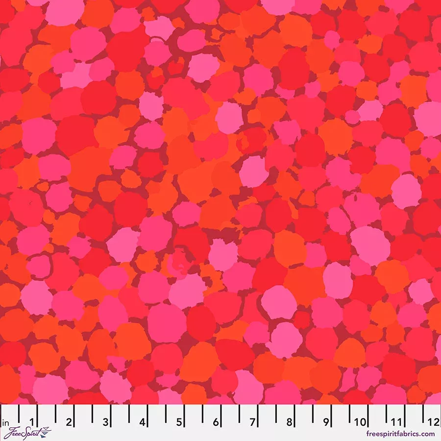 REFLECTIONS RED PWBM087 Brandon Mably by the 1/2 yd