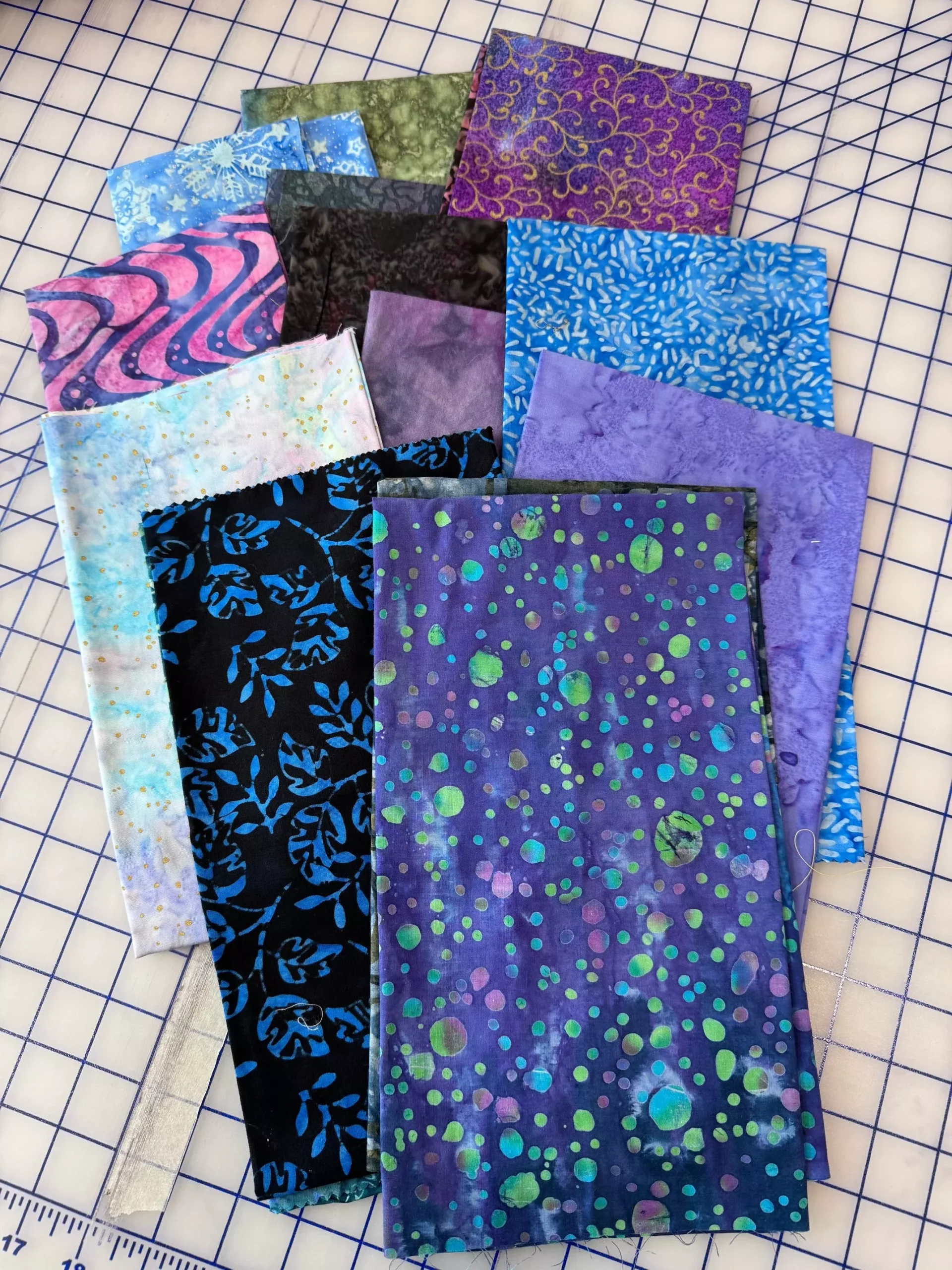***SALE***Sew Colorful Batik Bundle - Midnight Mermaid