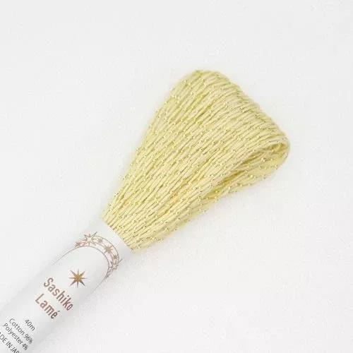 Sashiko Lame Thread Butter SL7