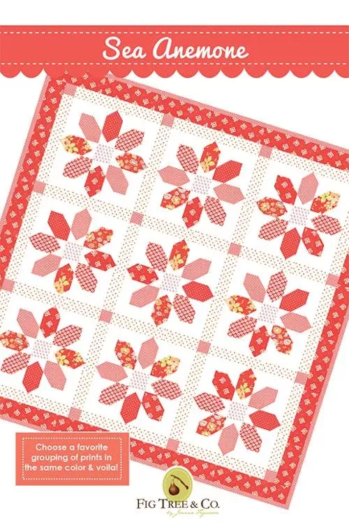 SEA ANEMONE Quilt Pattern by Fig Tree & Co.