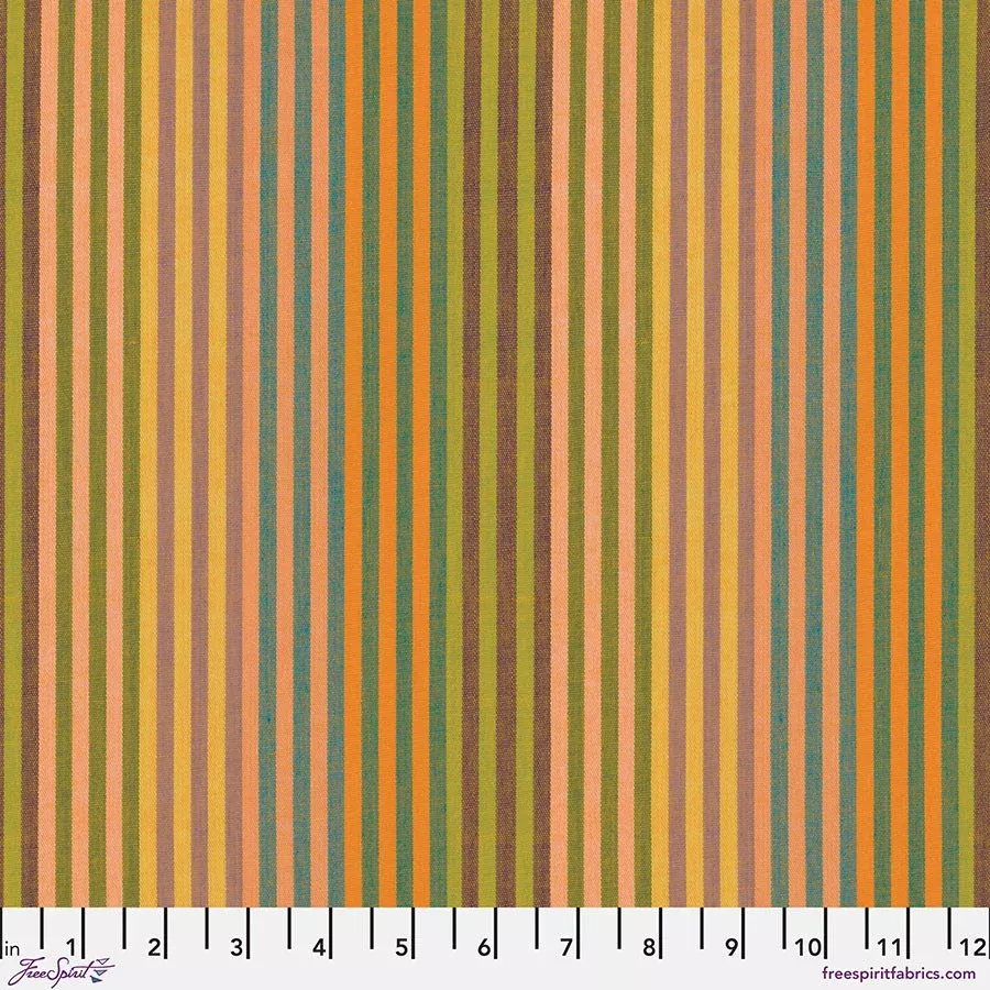 Shot Cotton Caterpillar Stripe SUNSHINE Kaffe Fassett Collective Sold