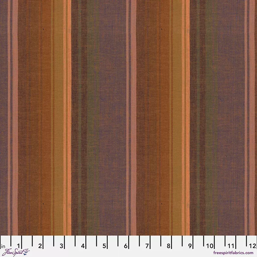 Shot Cotton Exotic Stripe DESERT Kaffe Fassett Collective Sold by the