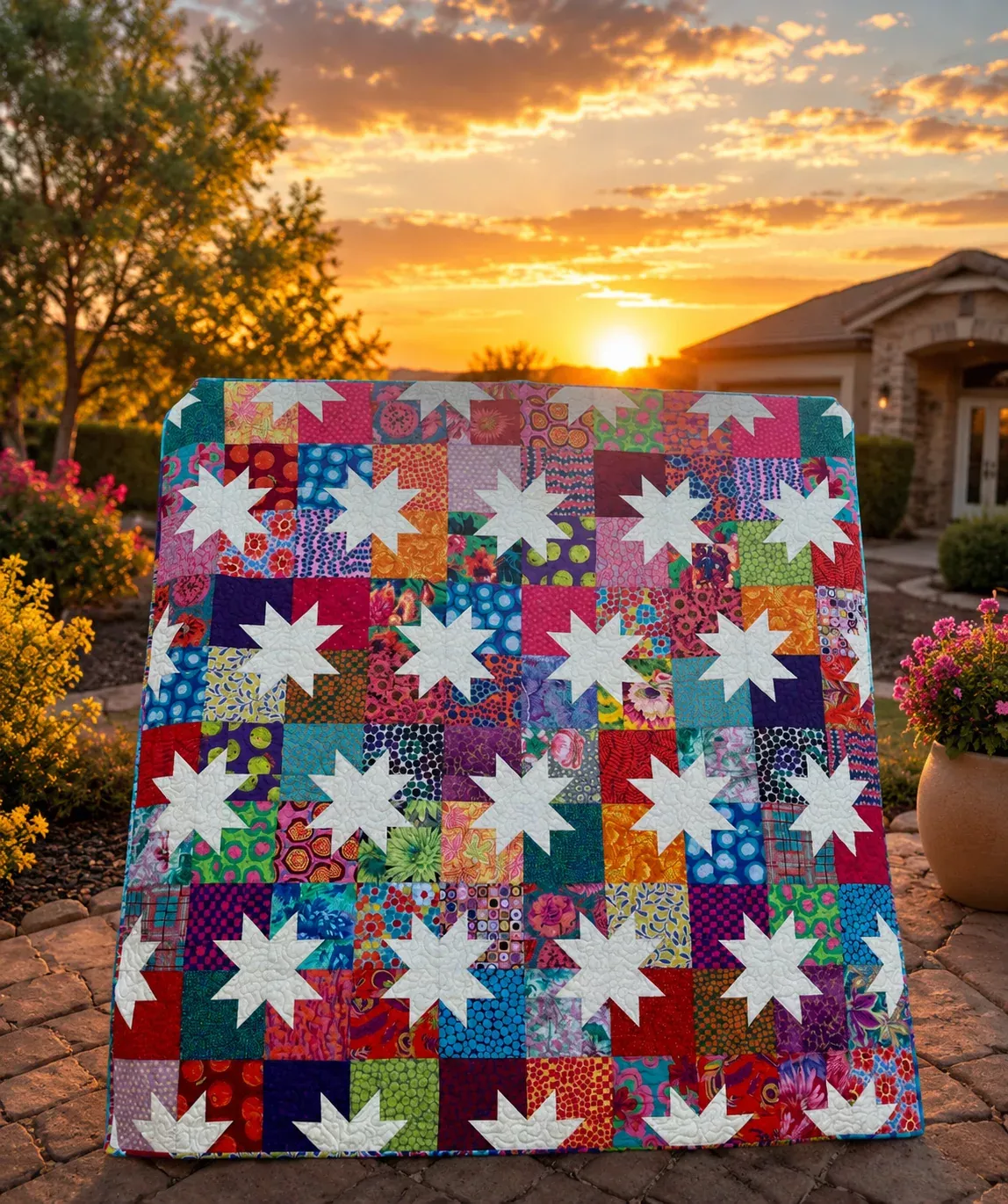 Star Pop Quilt Kit - 60" x 75" - with Kaffe Fassett fabrics