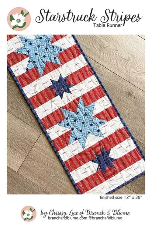 STARSTRUCK STRIPES Table Runner Pattern