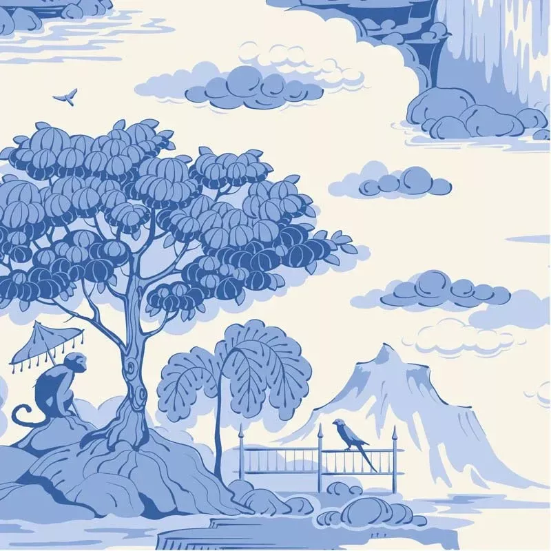 TIL100670-V15 Something Blue - Cottonview Cream Tilda Fabric Sold by t