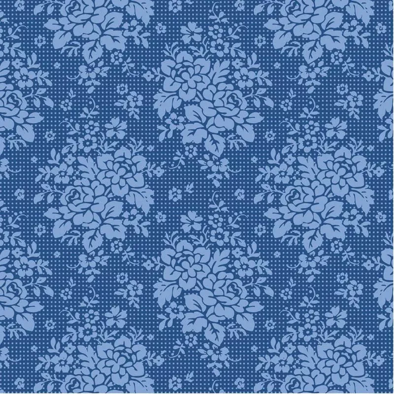 TIL100676 Something Blue - Picknic Denim Tilda Fabric Sold by the Half