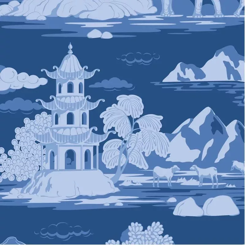 TIL100680-V15 Something Blue - Cottonview Night Tilda Fabric Sold by t