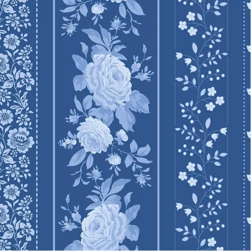 TIL110171 Something Blue - Borders Night Tilda Fabric Sold by the Half