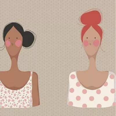 Tilda Fabric- Me and My Friend- Sand