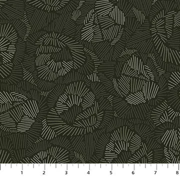 Tranquility Rayon / FIGO Fabrics Green Line Floral R91141-79