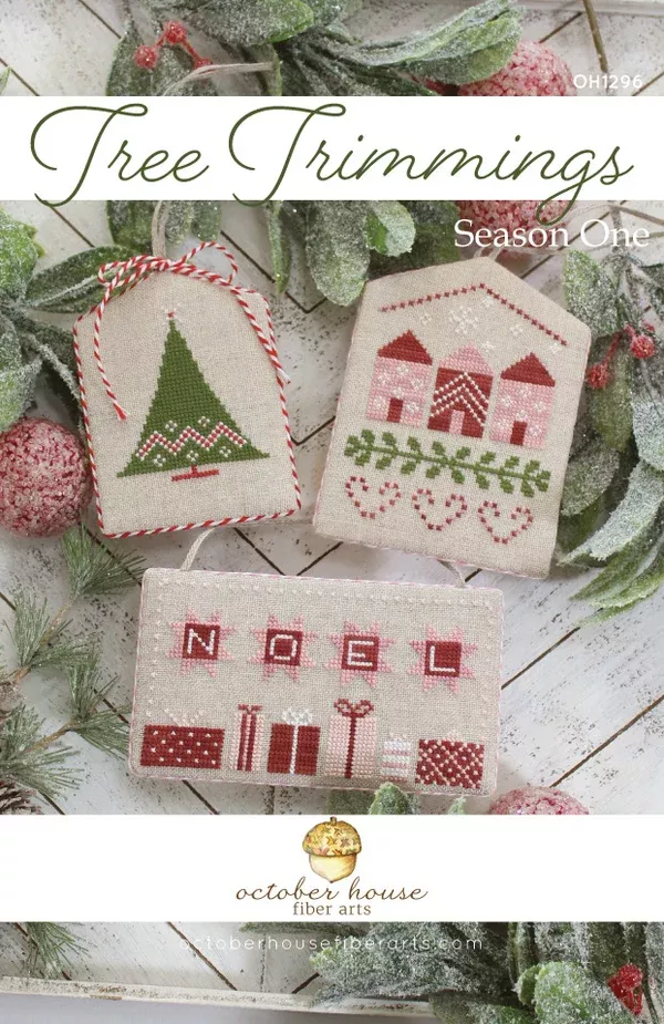 Tree Trimmings - Season #1 Cross Stitch by October House Fiber Arts - Paper Pattern