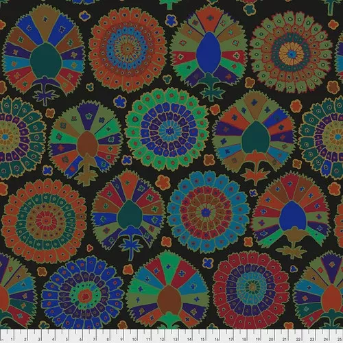 Turkish Delight BLACK Kaffe Fassett Collective Sold by the Half Yard