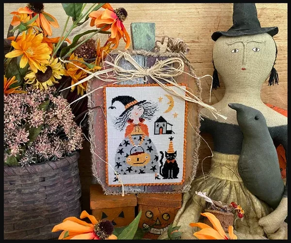 Whimsy Witch's Angry House Cross-Stitch by Teresa Kogut - Paper Pattern
