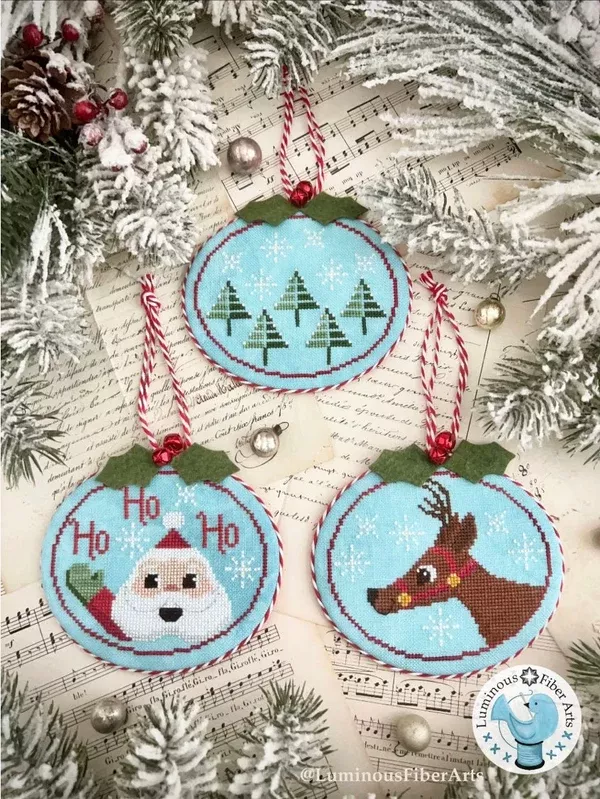 Wintergreen Christmas Cross Stitch by Luminous Fiber Arts - Paper Pattern
