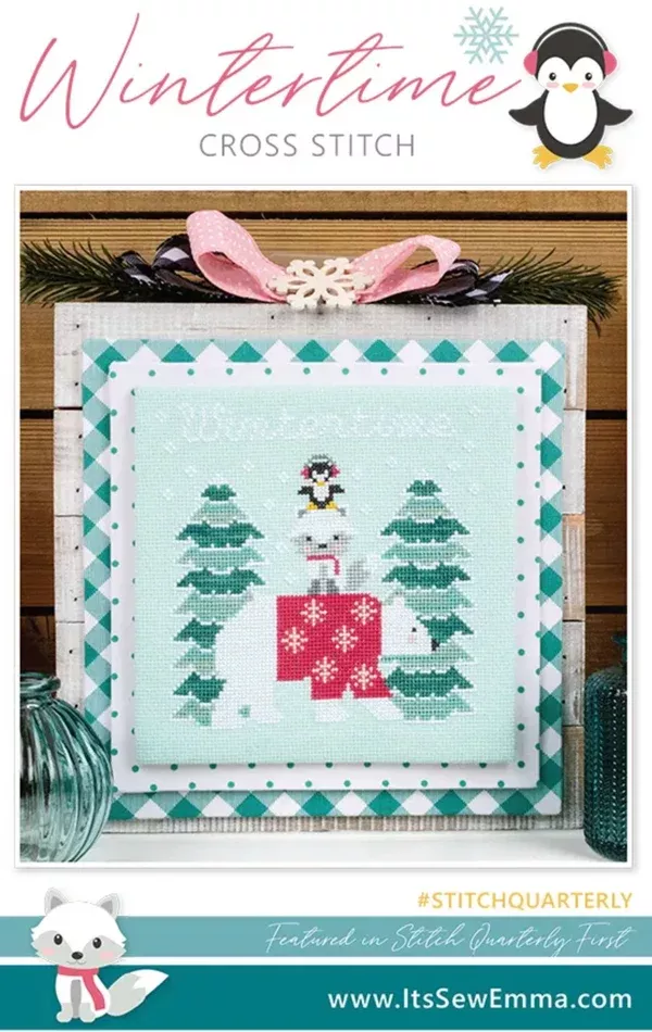 Wintertime Cross Stitch by It's Sew Emma - Paper Pattern