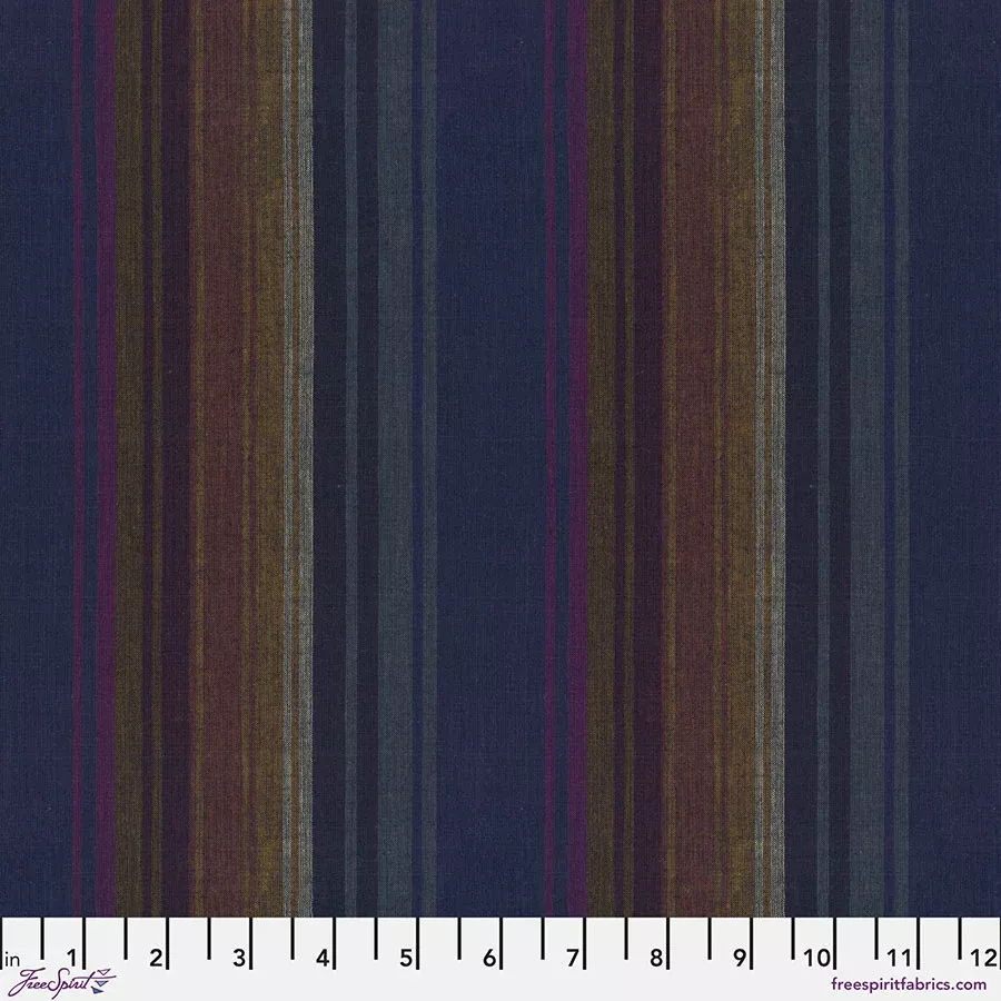 WOVEN STRIPES EXOTIC STRIPE Midnight WSGP004 Kaffe Fassett Collective FEBRUARY 2025
