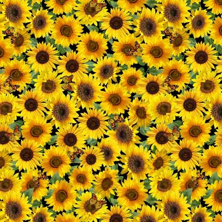 Yellow Packed Sunflower & Butterflies Advice From A SunflowerCD2925-YELLOW