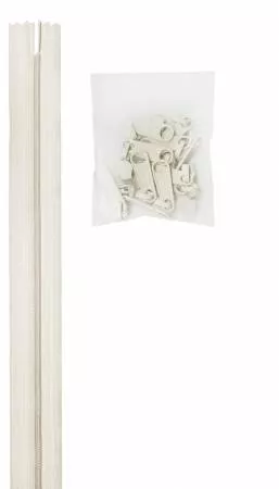 Zipper by the Yard - 4 yards - White - ByAnnie