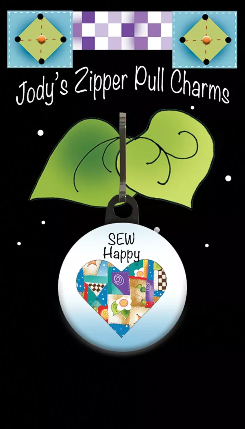 Zipper Pull CharmsBy Jody Houghton Designs JHDZP-35 Sew Happy