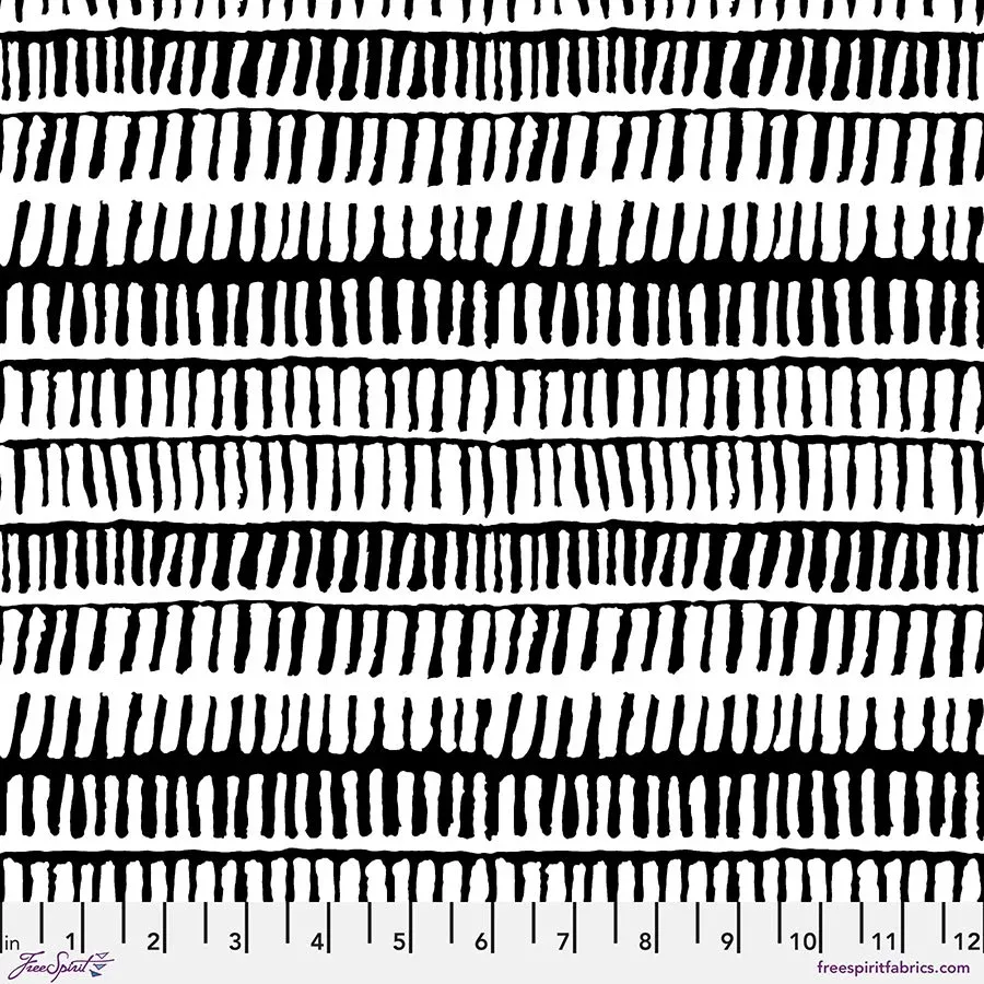 Zipper Stripe Black by Brandon Mably for Kaffe Fassett Collective Sold