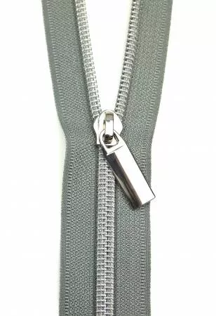 Zippers By The Yard (3 yards #5)/Grey Nickel (Sallie Tomato)