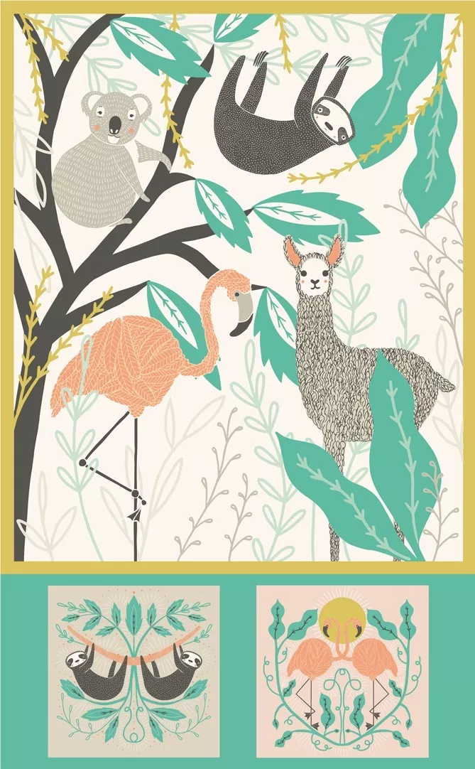 Zoology Panel (36" x 58")/Multi (Gingiber)